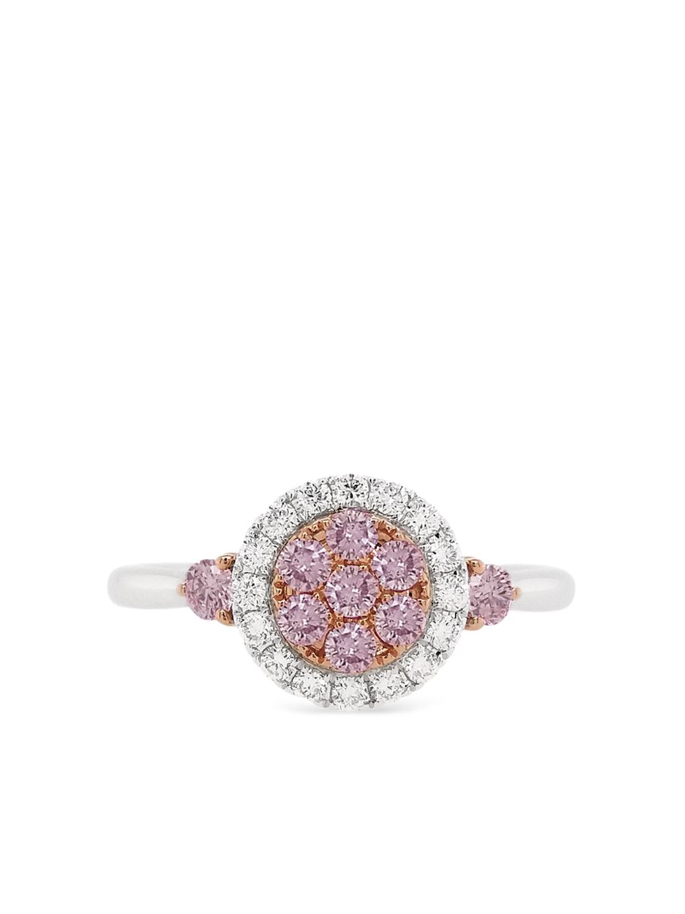 HYT Jewelry 18K白金高级戒指 - 银色