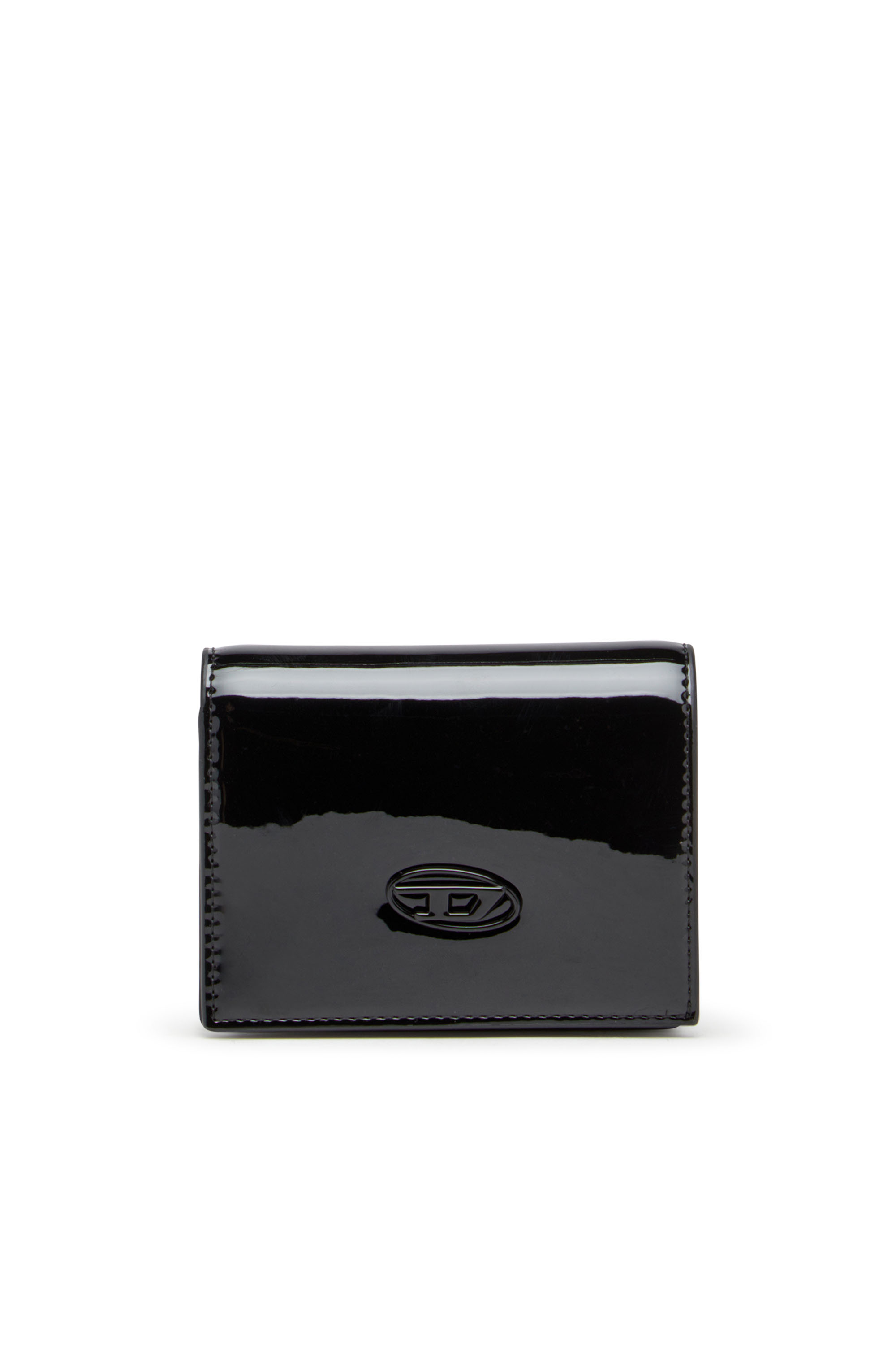 Diesel - Wallet in glossy PU - Small Wallets - Woman - Black