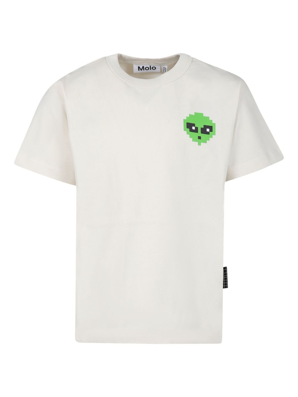Molo Riley Pixel Alien T恤 - 白色