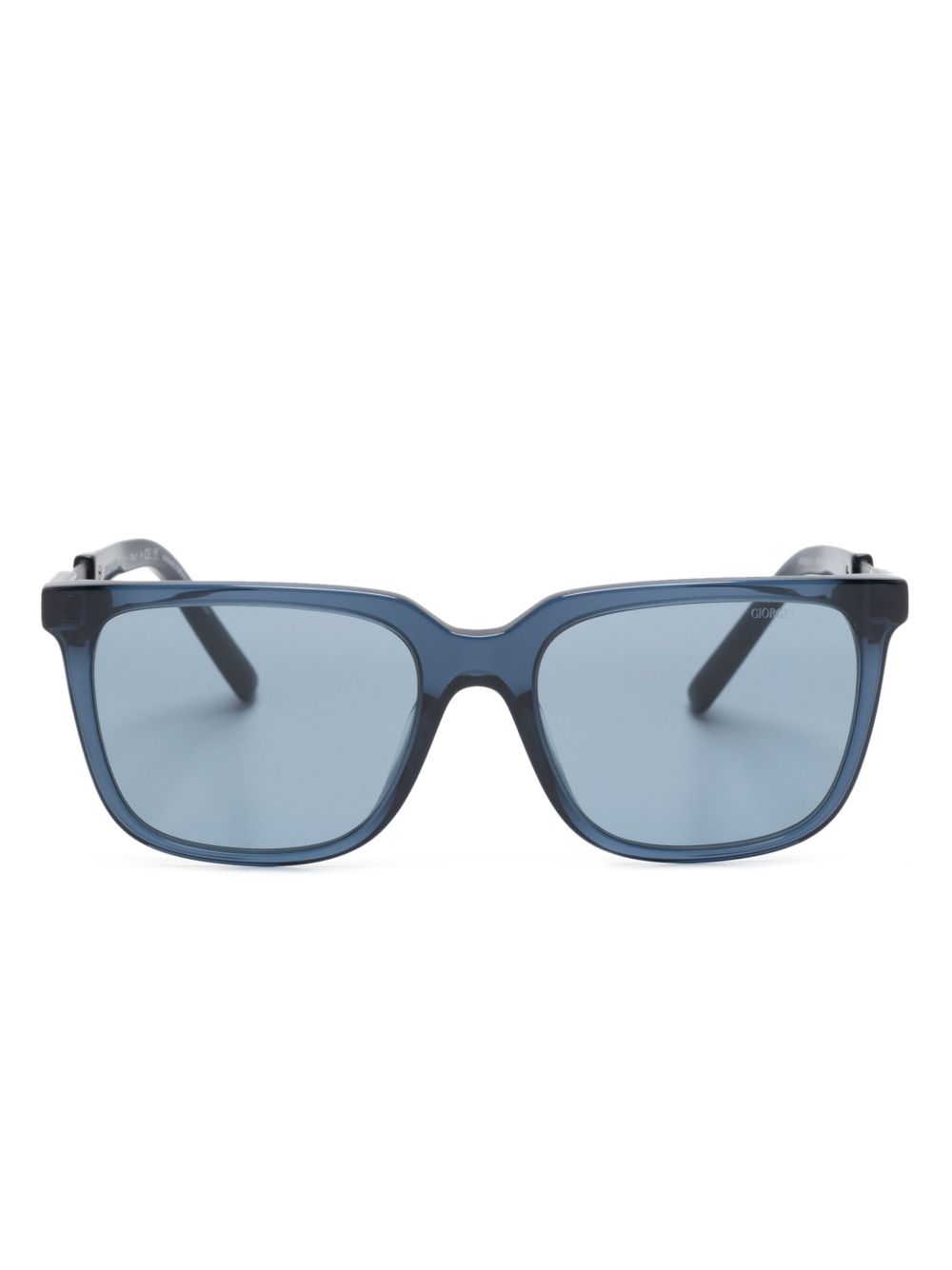 Giorgio Armani Wayfarer 镜框太阳眼镜 - 蓝色