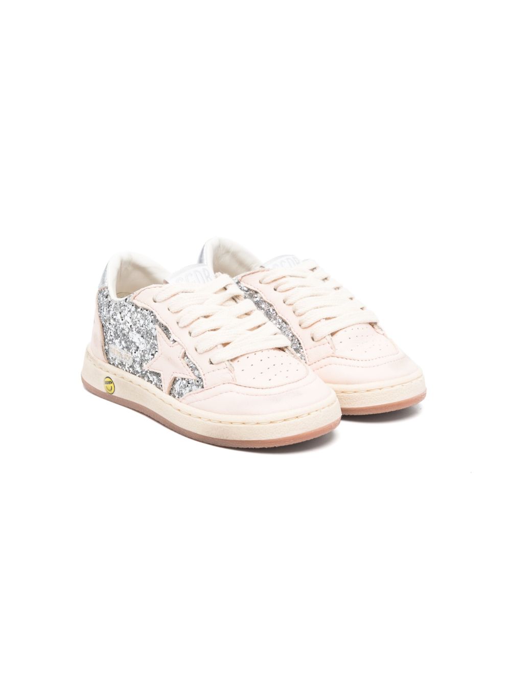 Golden Goose Kids Ball Star 运动鞋 - 银色
