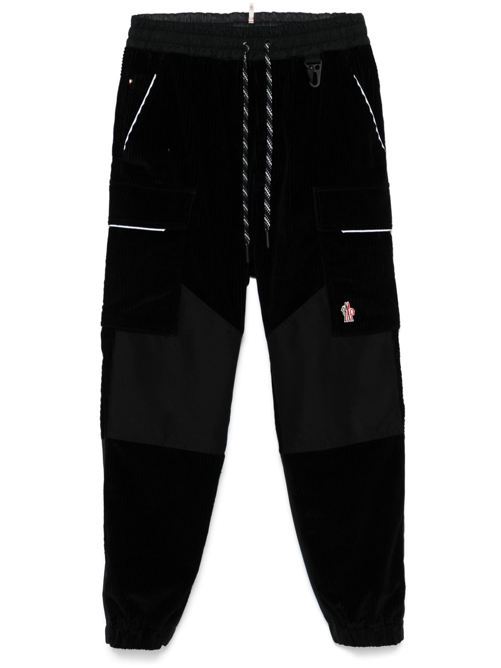 Moncler Grenoble 灯芯绒运动裤 - 黑色