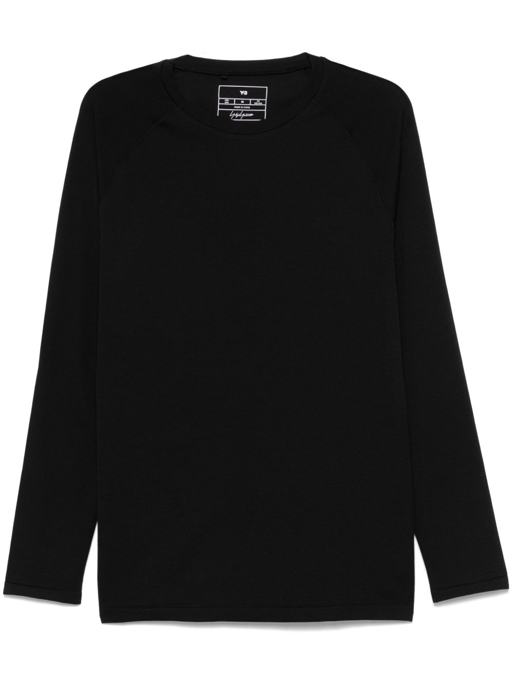Y-3 logo吊牌T恤 - 黑色