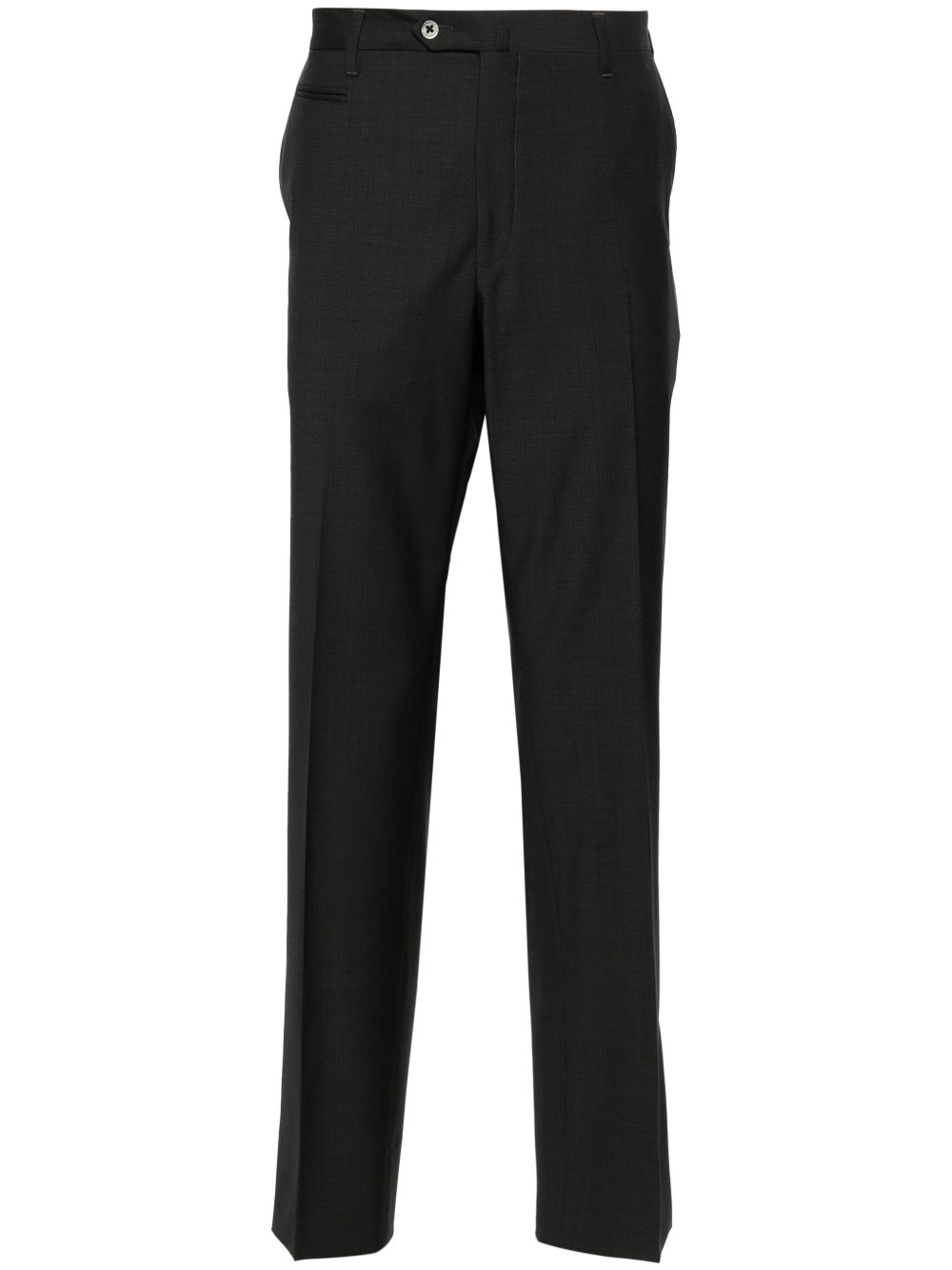 Corneliani 中腰羊毛西裤 - 灰色