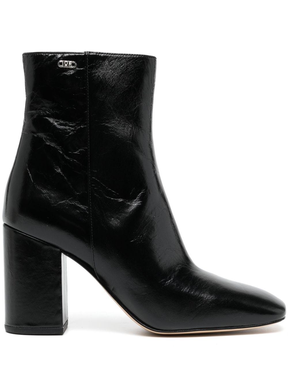Michael Kors Perla logo标牌高跟靴 - 黑色