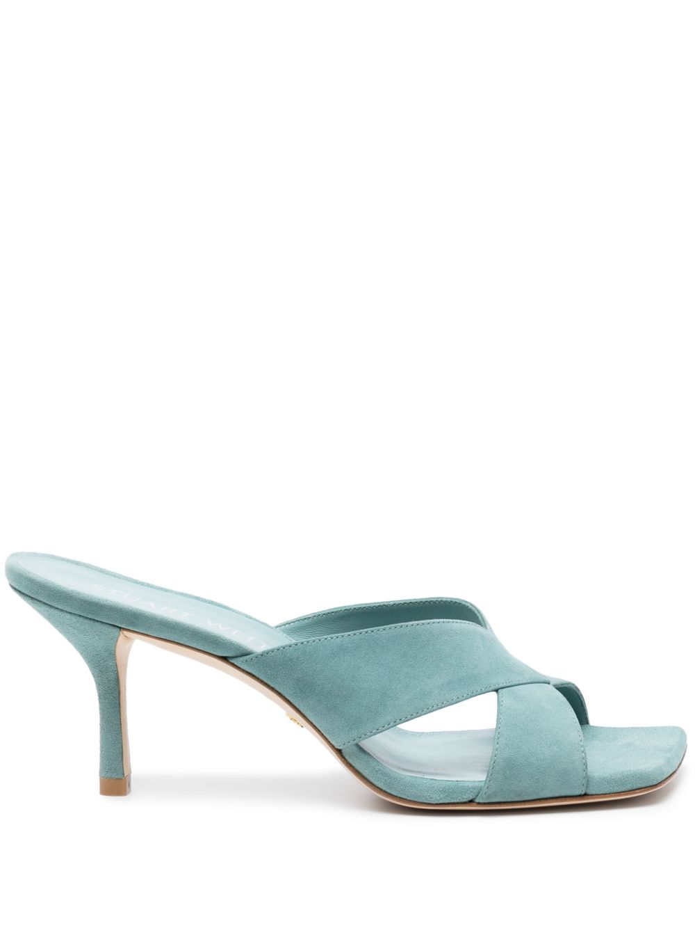 Stuart Weitzman Carmen 高跟穆勒鞋 - 蓝色