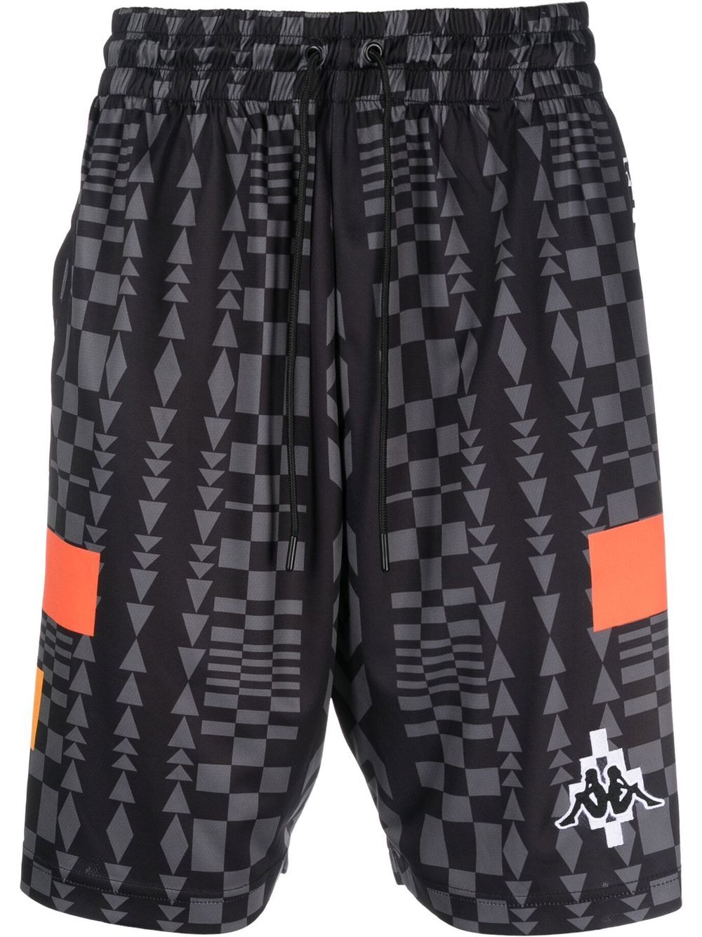 Marcelo Burlon County of Milan xKAPPA 标贴短裤 - 黑色