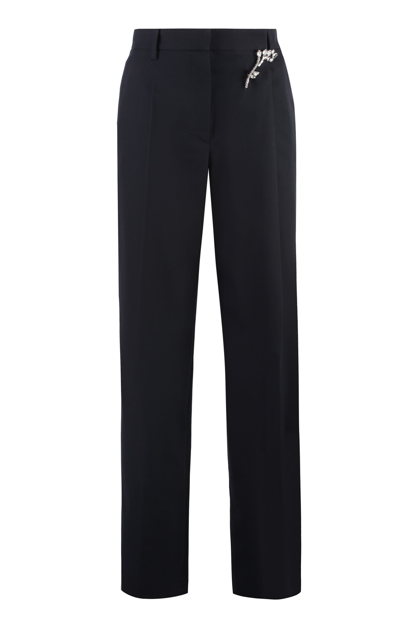 Prada Wool Gabardine Trousers