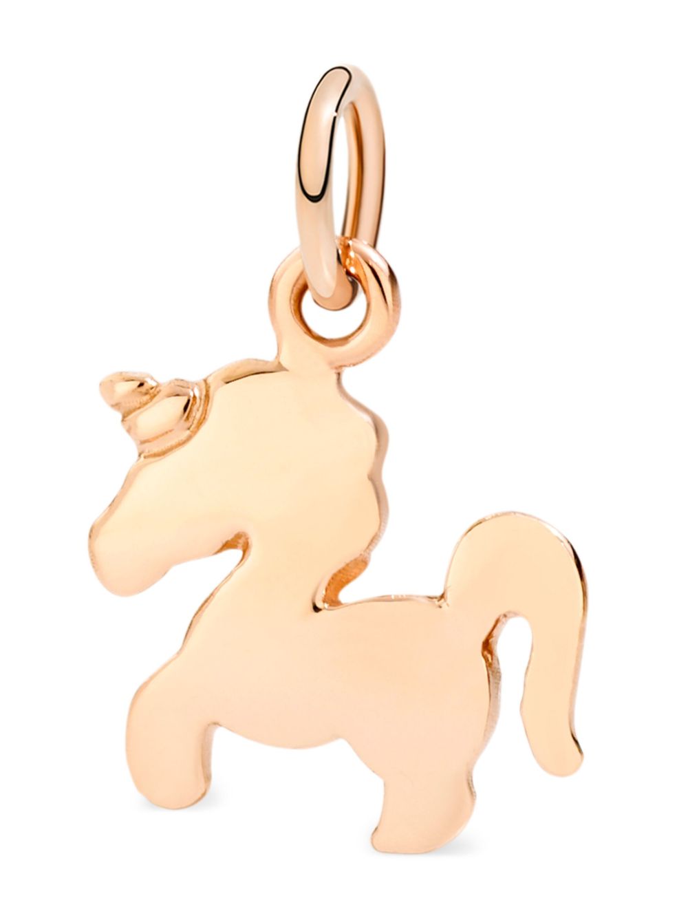 Dodo 9K玫瑰金 Unicorn 吊坠 - 金色