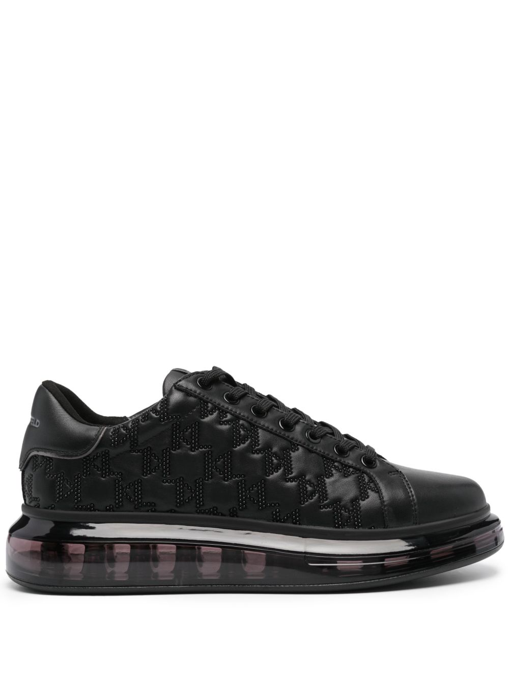 Karl Lagerfeld Kapri Kushion 串珠logo运动鞋 - 黑色