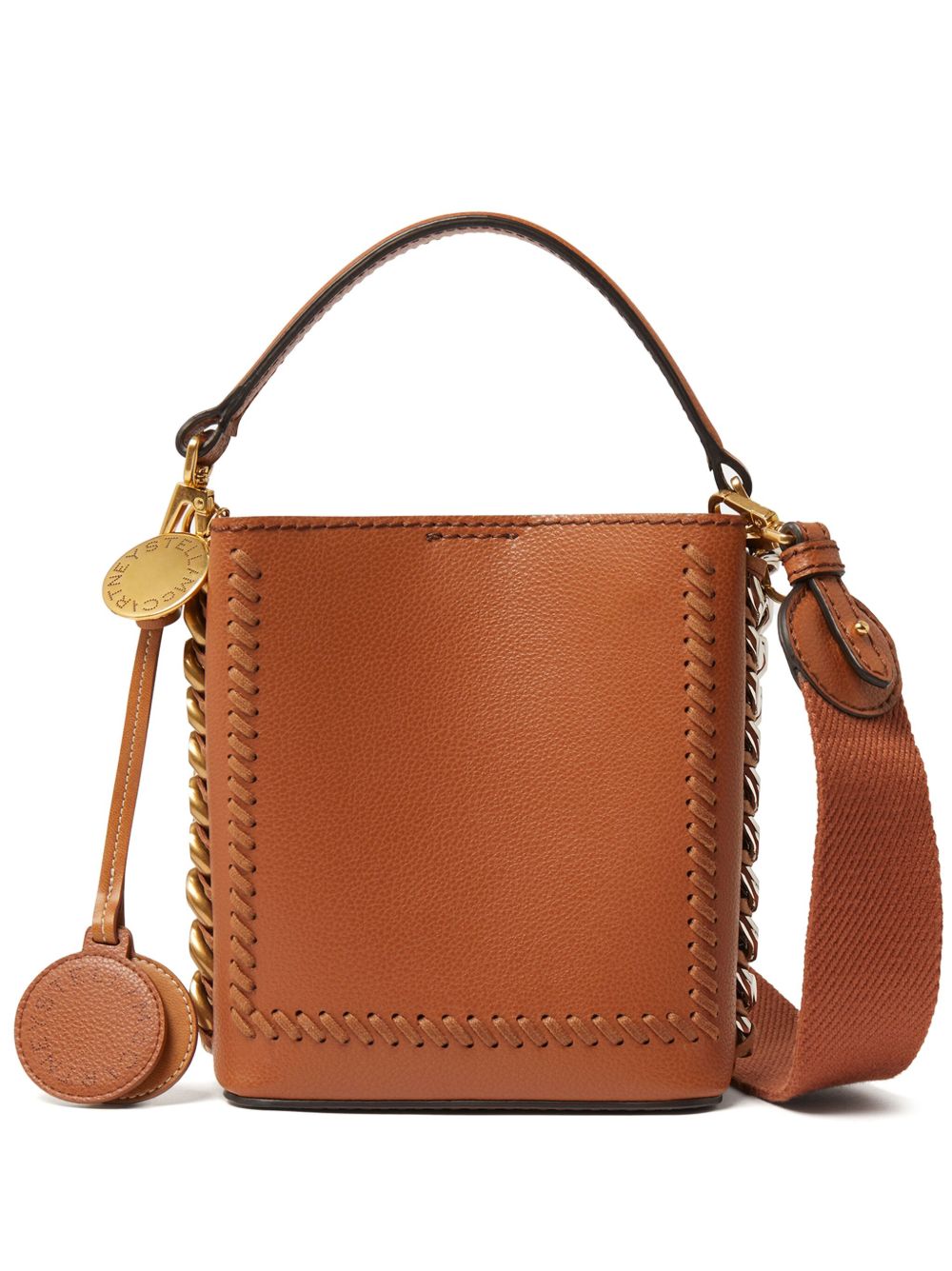 Stella McCartney Frayme Mirum 迷你水桶包 - 褐色