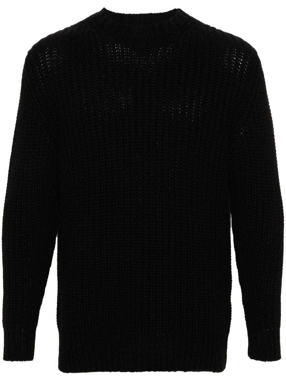 Incentive! Cashmere 圆领羊绒毛衣 - 黑色