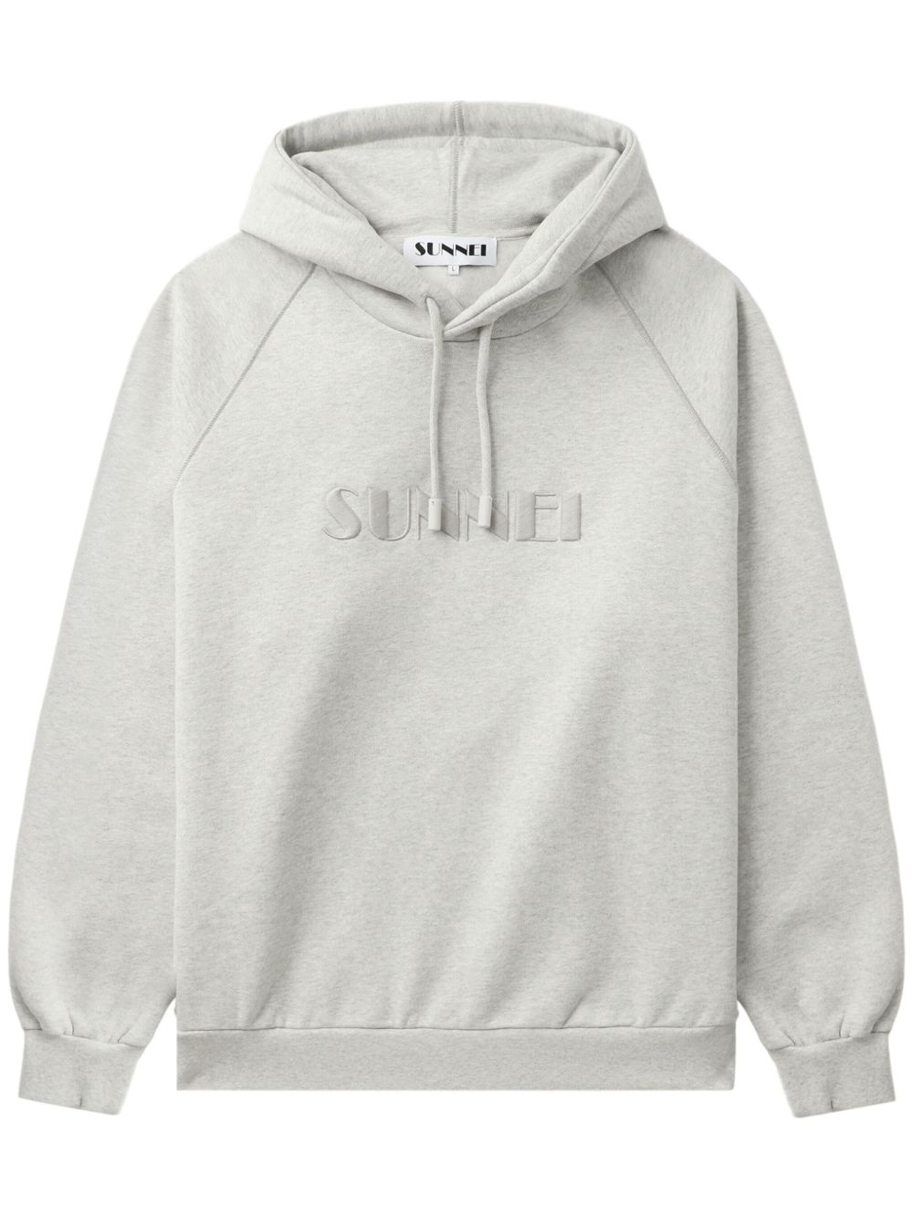 Sunnei logo刺绣连帽衫 - 灰色