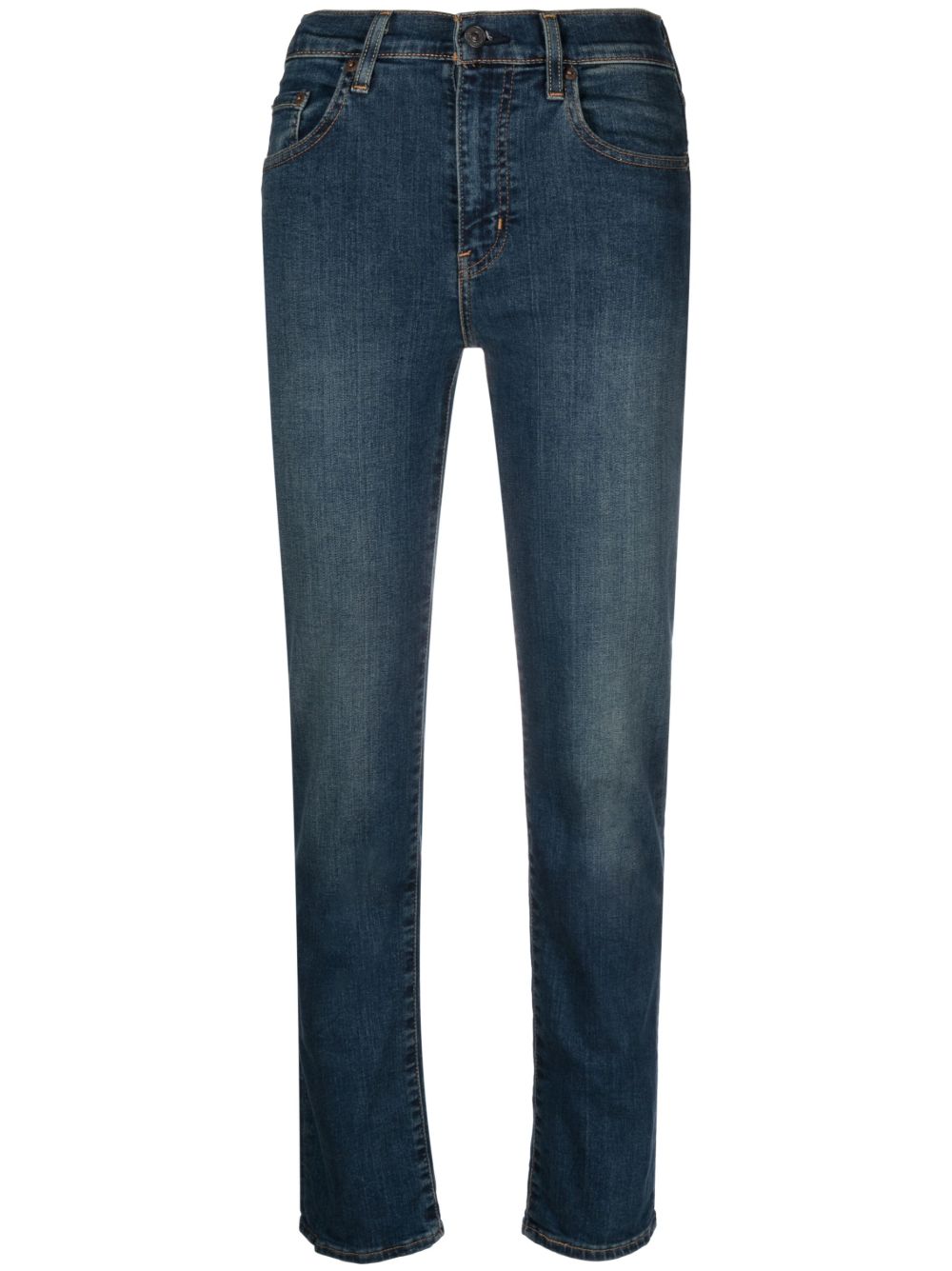 Levi's 724 高腰修身牛仔裤 - 蓝色