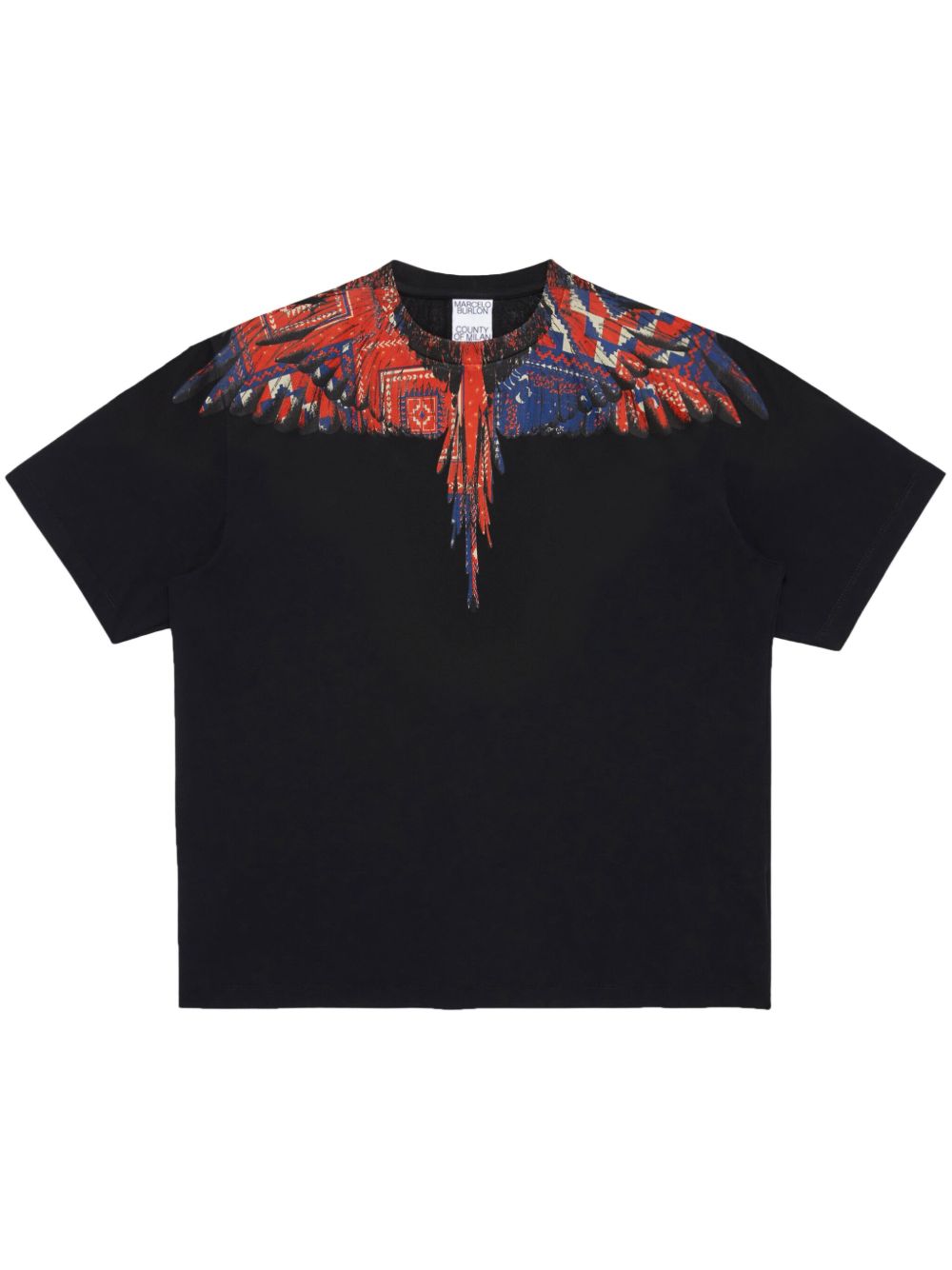 Marcelo Burlon County of Milan Bandana Wings 棉T恤 - 黑色