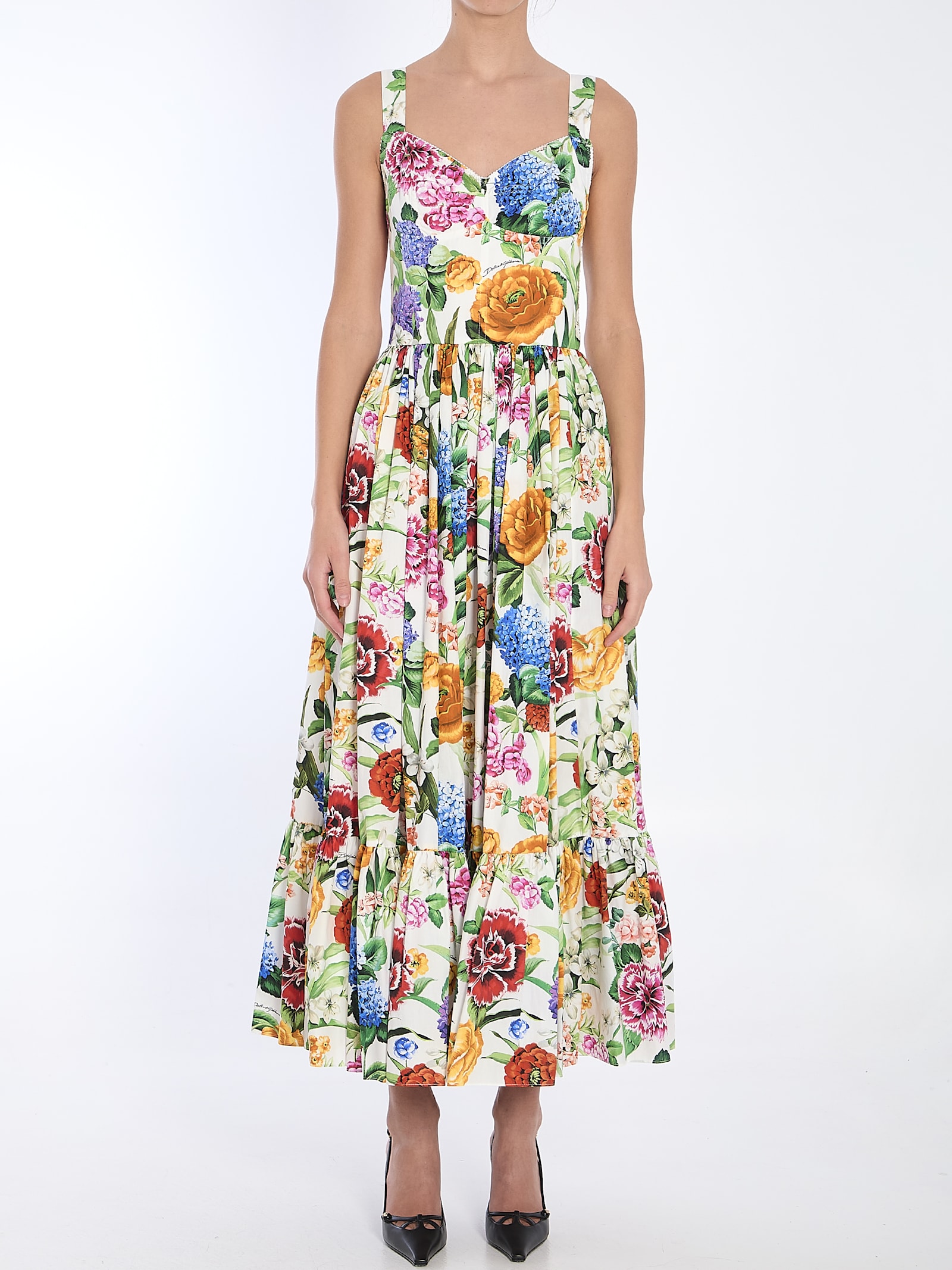 Dolce & Gabbana Floral Midi Dress