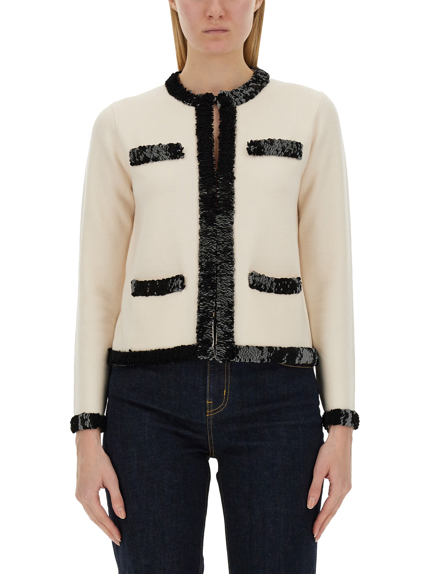 Tory Burch Sequin-embellished Cardigan