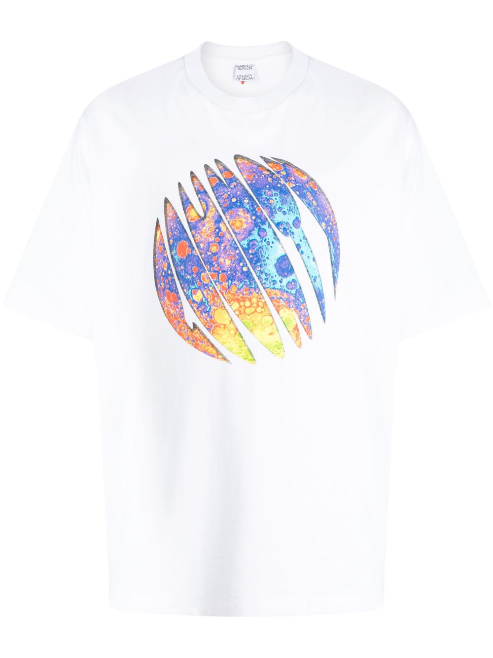 Marcelo Burlon County of Milan Lunar 棉T恤 - 白色
