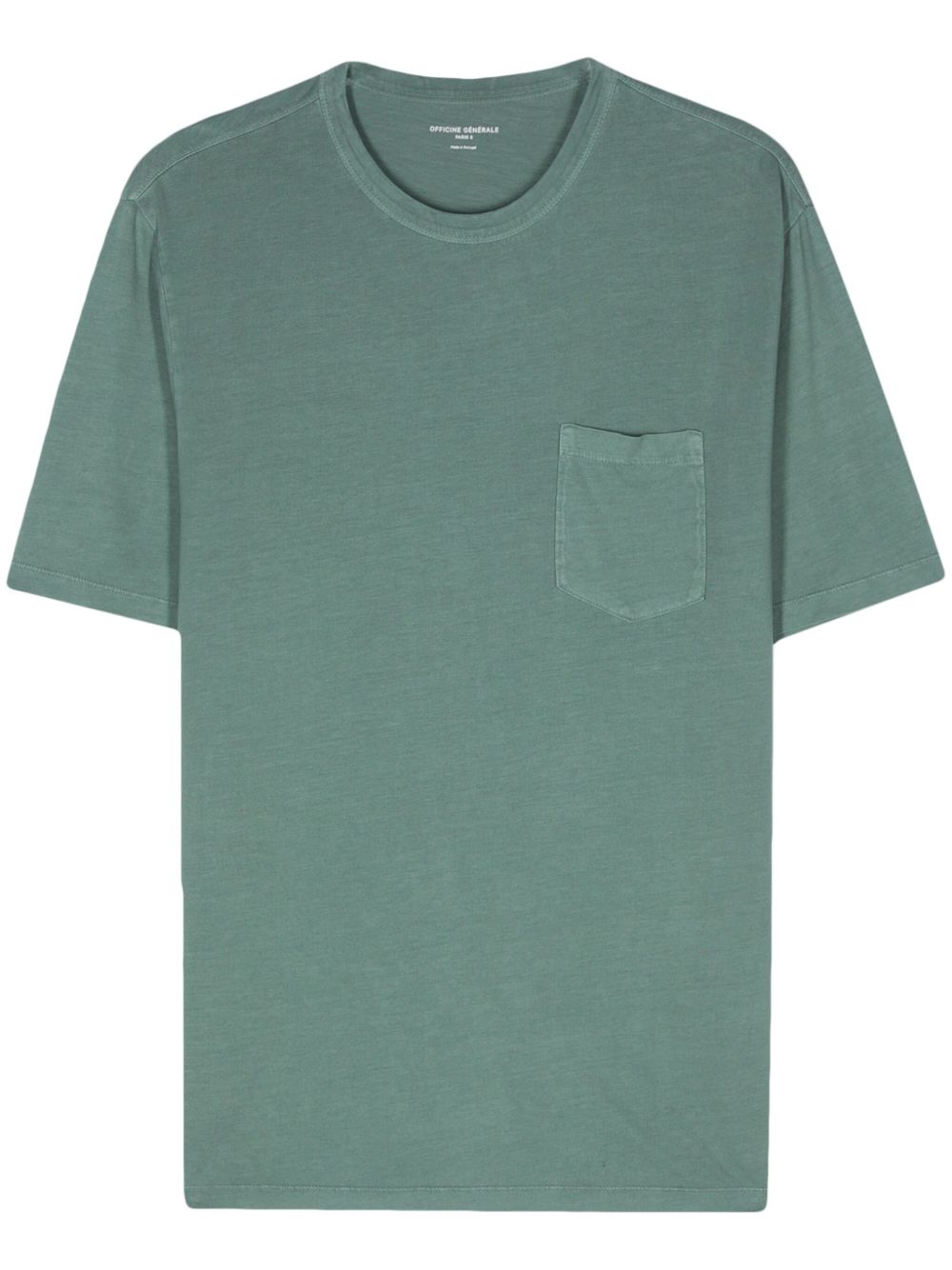Officine Generale 胸袋T恤 - 绿色