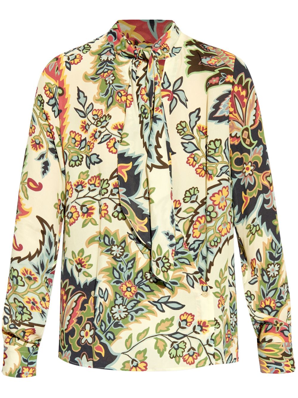 ETRO 植物围巾领罩衫 - 中性色