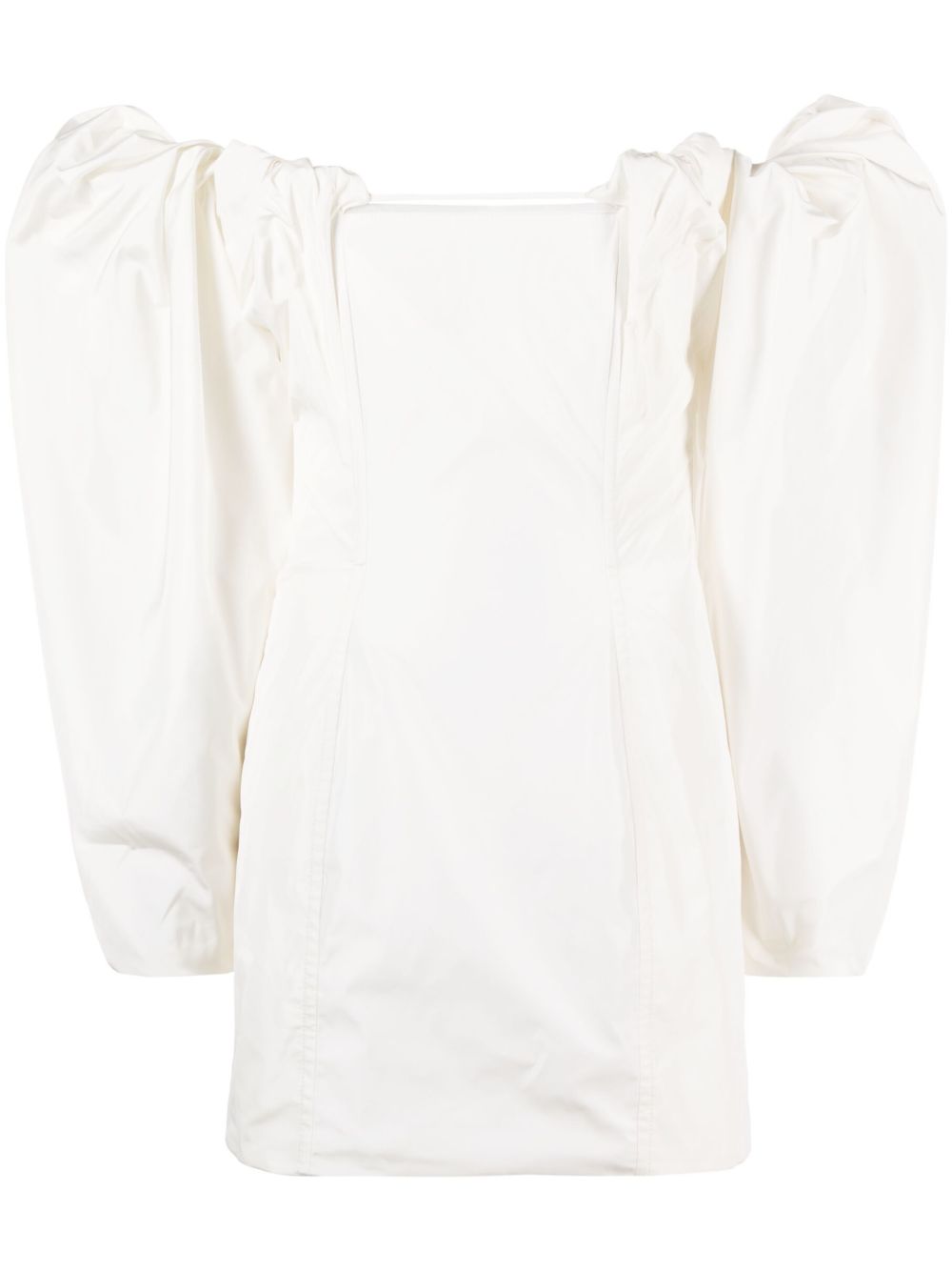 Jacquemus La robe 塔夫绸迷你连衣裙 - 白色