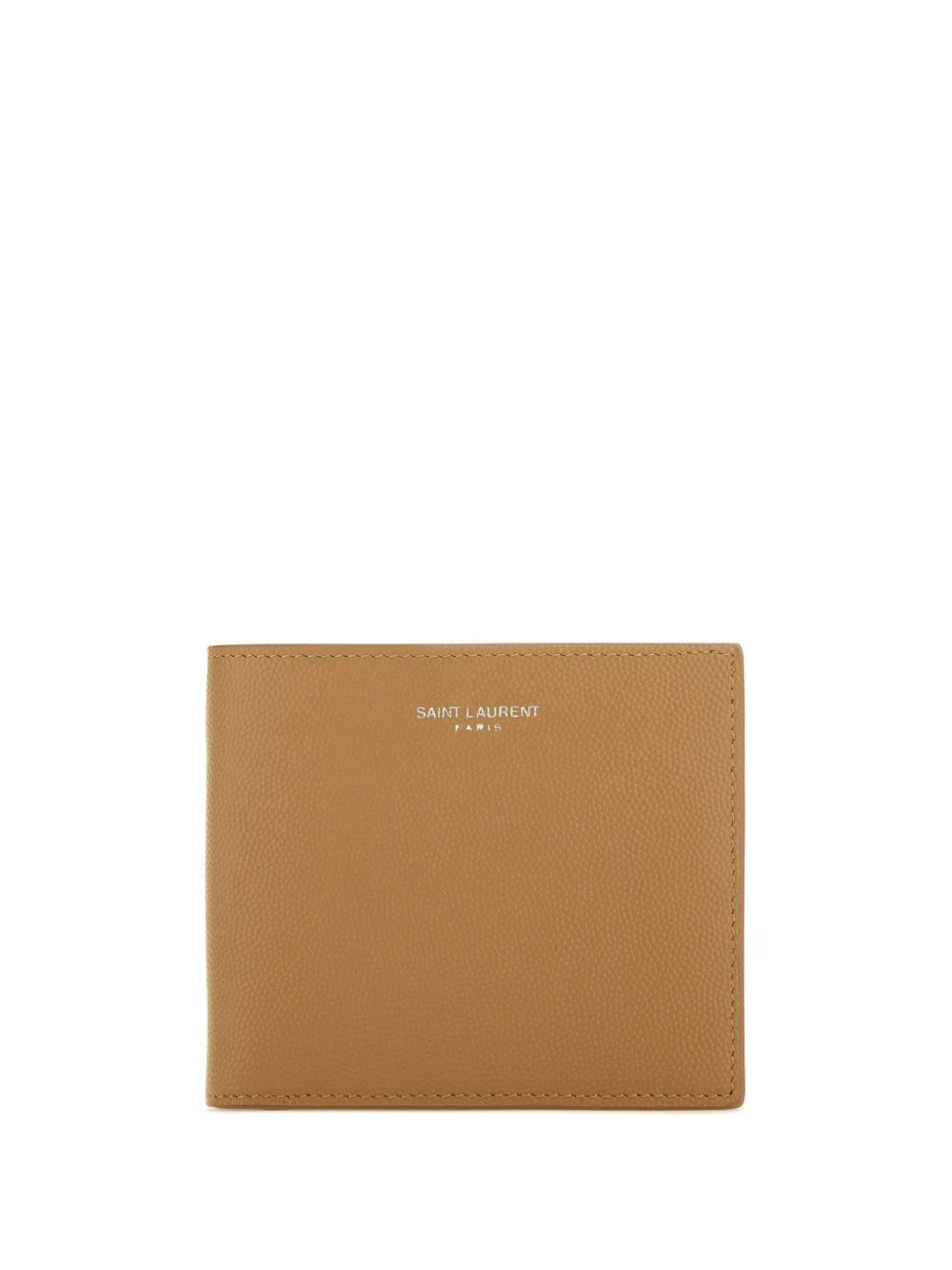 Saint Laurent 纹理皮质钱包 - 中性色