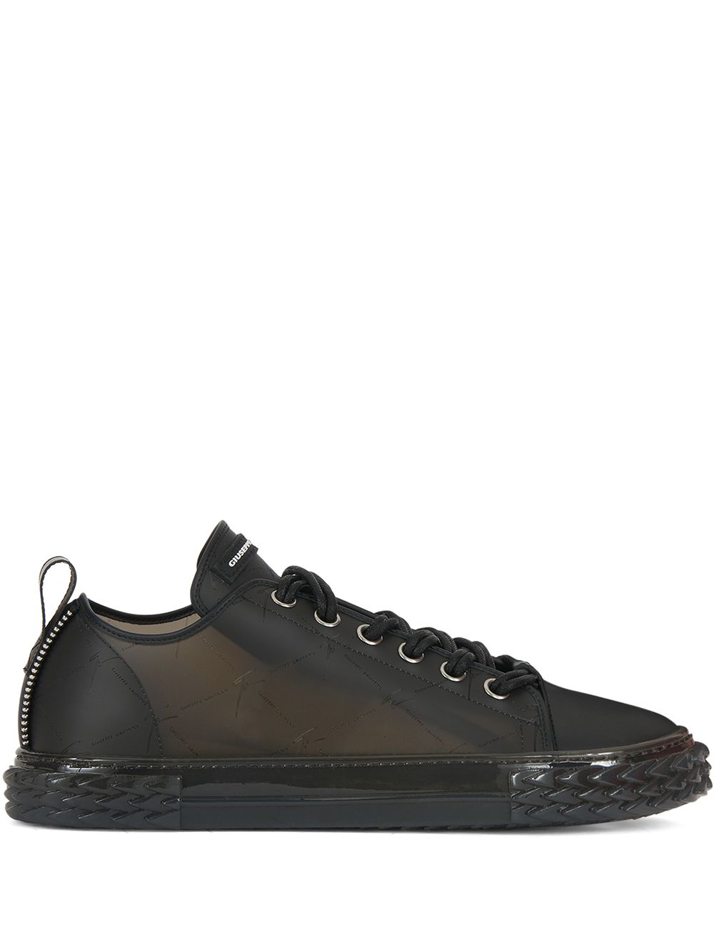Giuseppe Zanotti Blabber logo印花低帮运动鞋 - 黑色