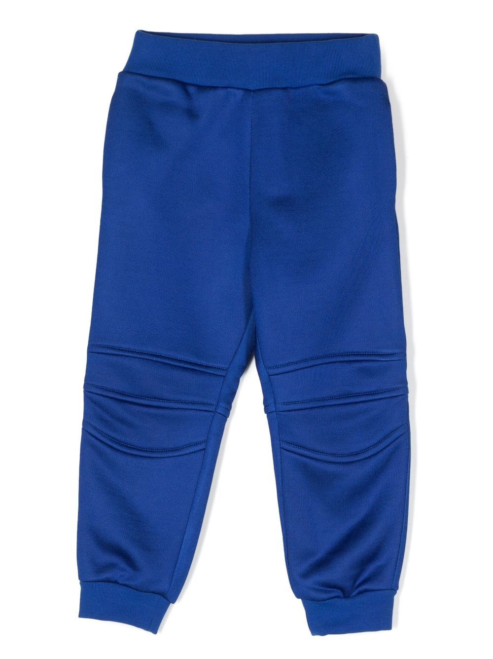 Balmain Kids 罗纹拼接运动裤 - 蓝色