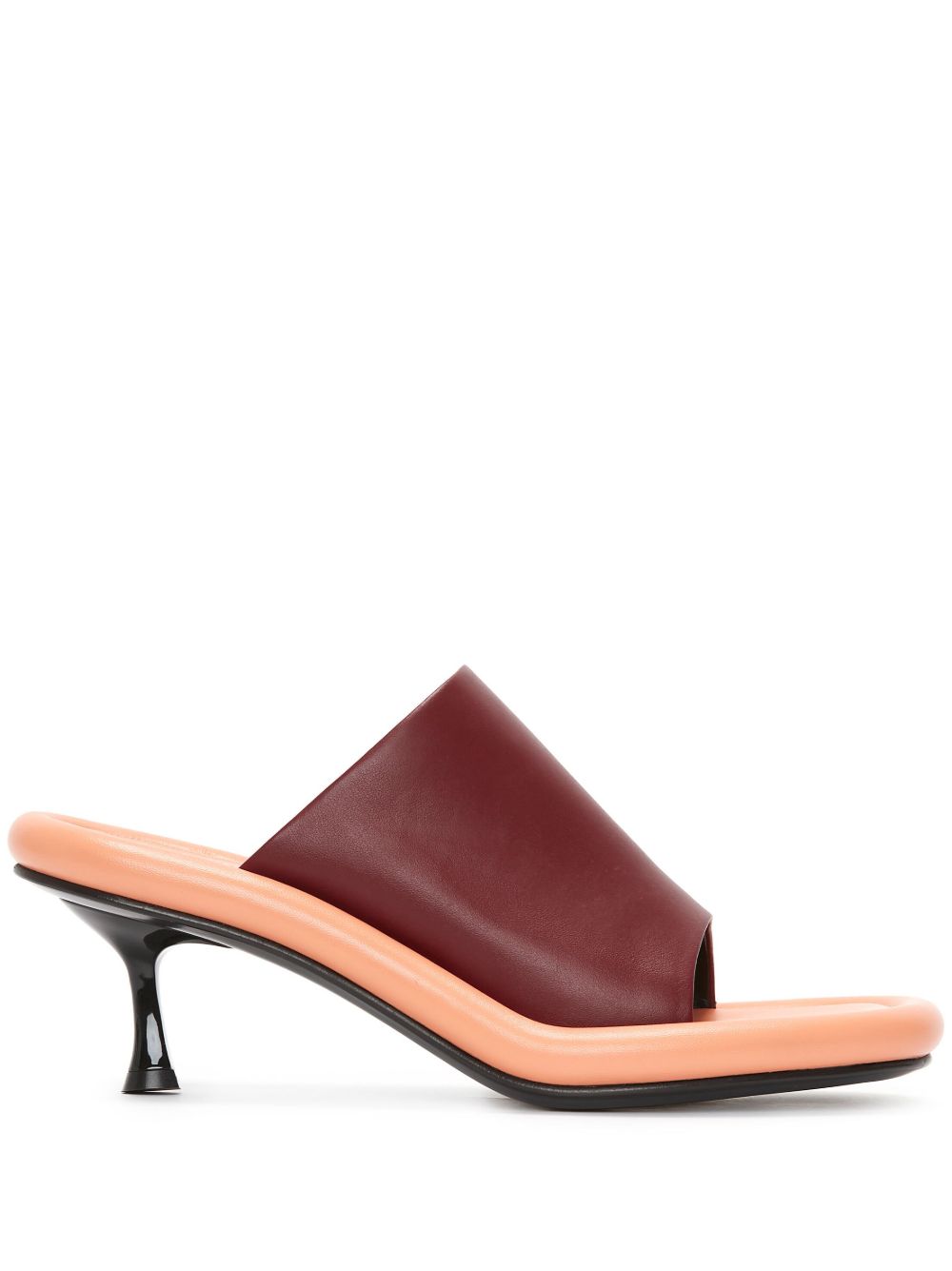 JW Anderson Bumper-Tube 皮质低跟穆勒鞋 - 褐色