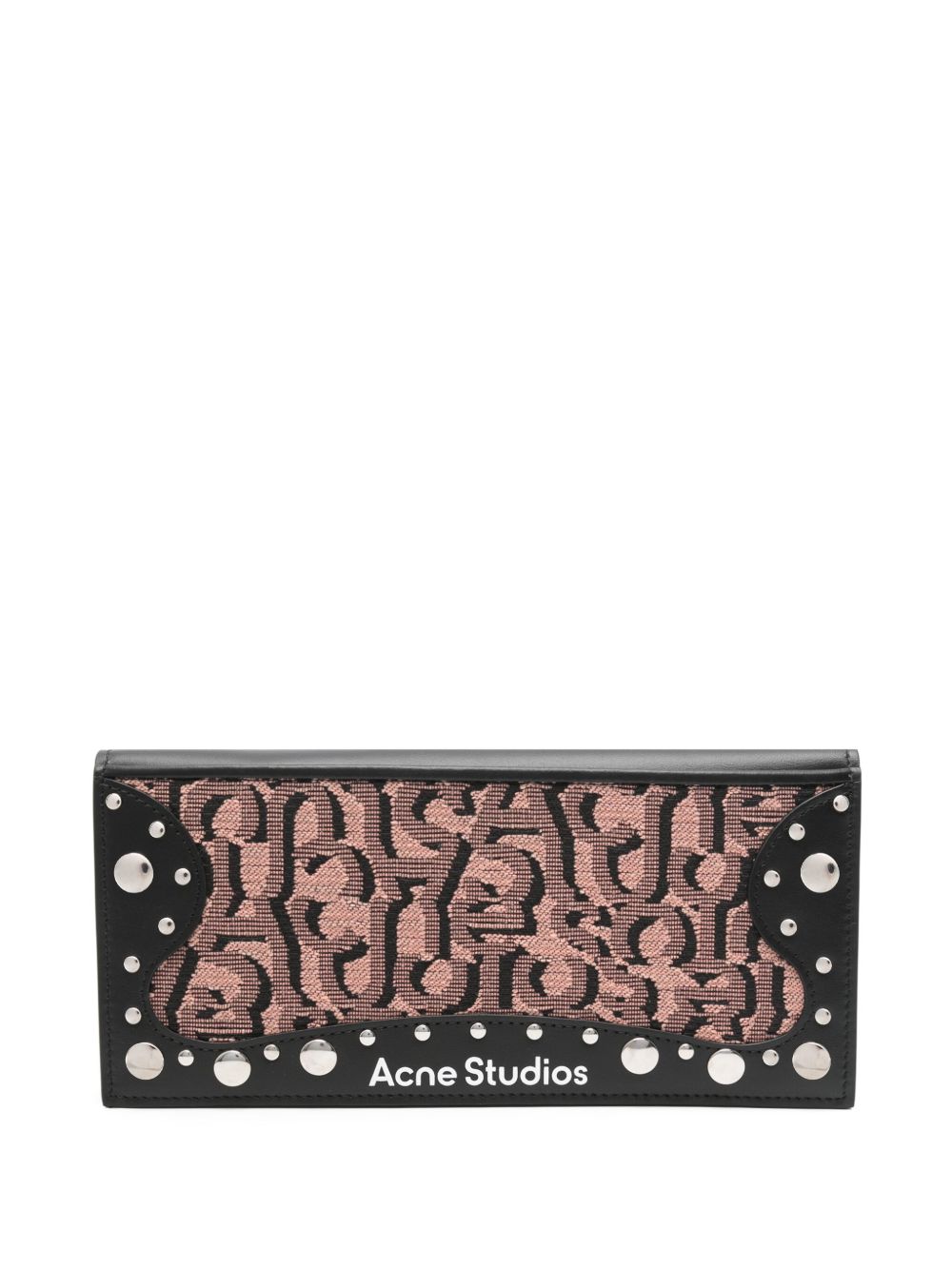 Acne Studios logo提花对折钱包 - 粉色