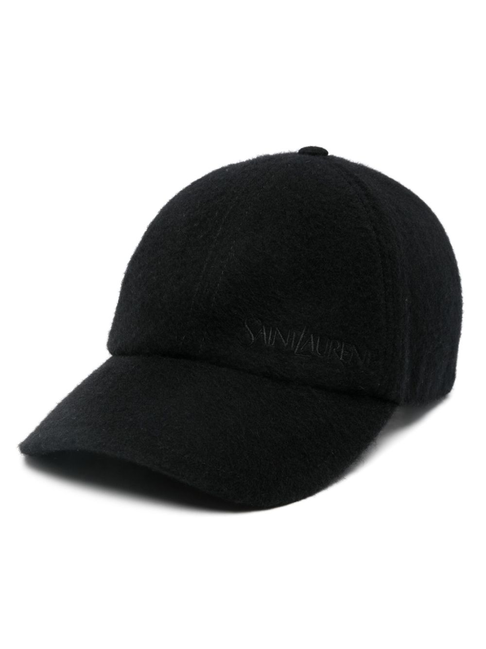 Saint Laurent 羊绒棒球帽 - 黑色