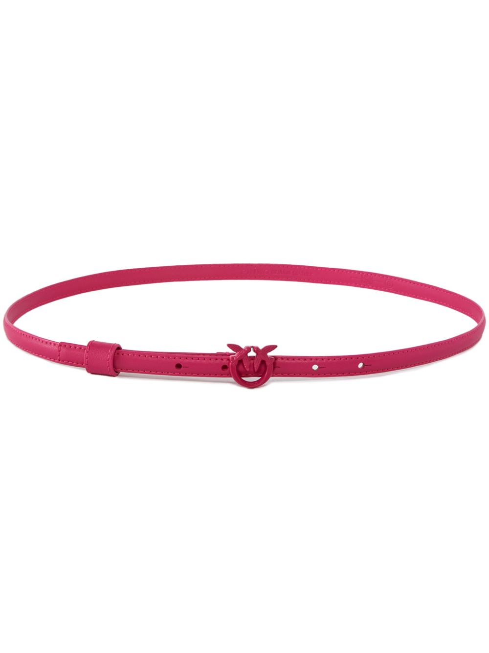 PINKO Love Berry H1 皮质腰带 - 粉色