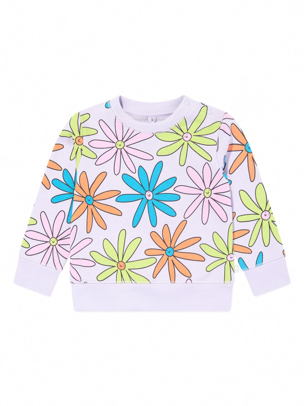 Stella McCartney Kids 花卉印花卫衣 - 紫色