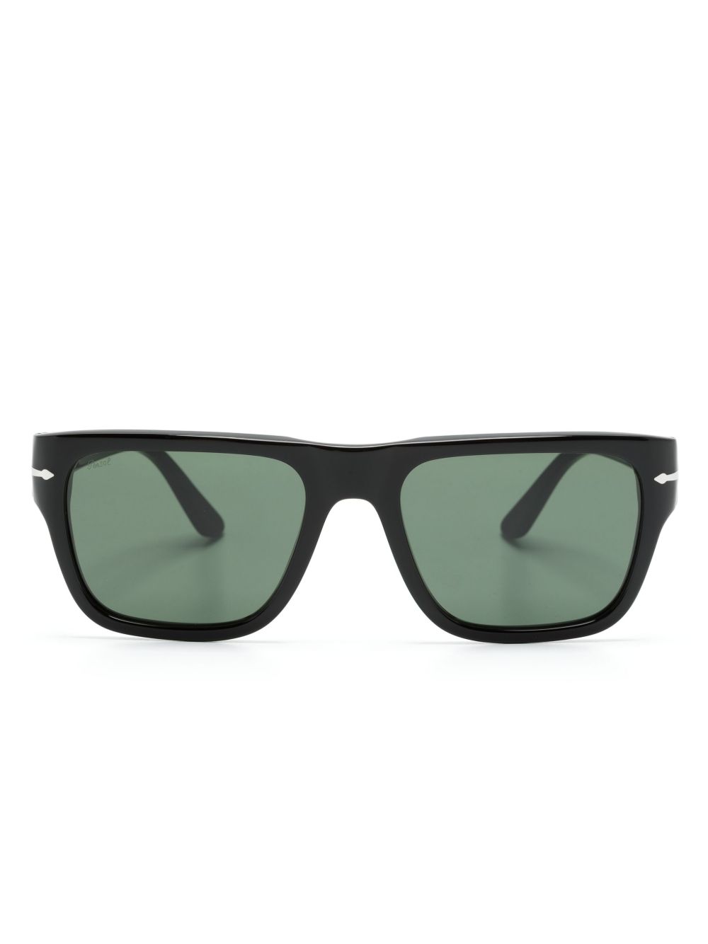 Persol 方框太阳眼镜 - 黑色