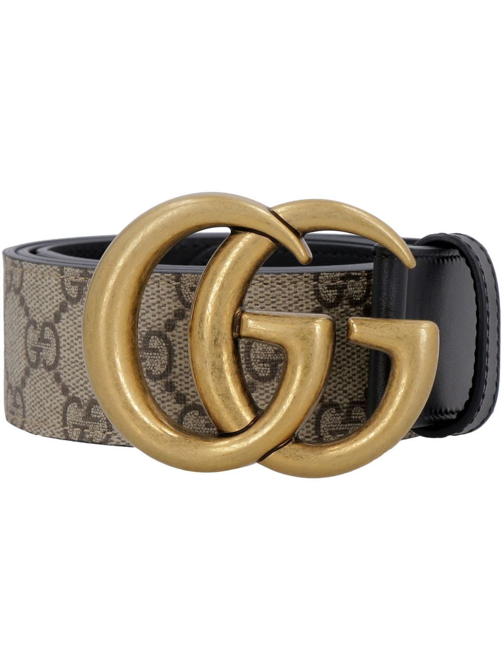 Gucci GG Supreme 扣环腰带 - 中性色