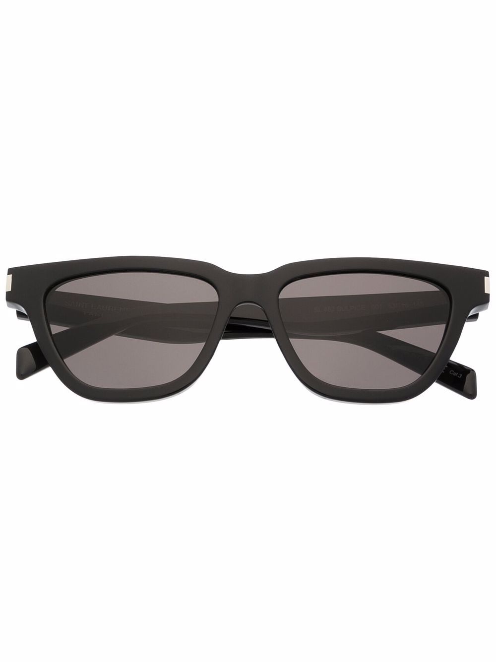 Saint Laurent Eyewear 圣罗兰眼镜系列 圣罗兰 有色镜片方框太阳眼镜 - 黑色