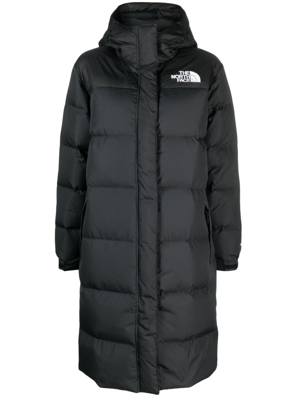 The North Face Nuptse 连帽绗缝大衣 - 黑色