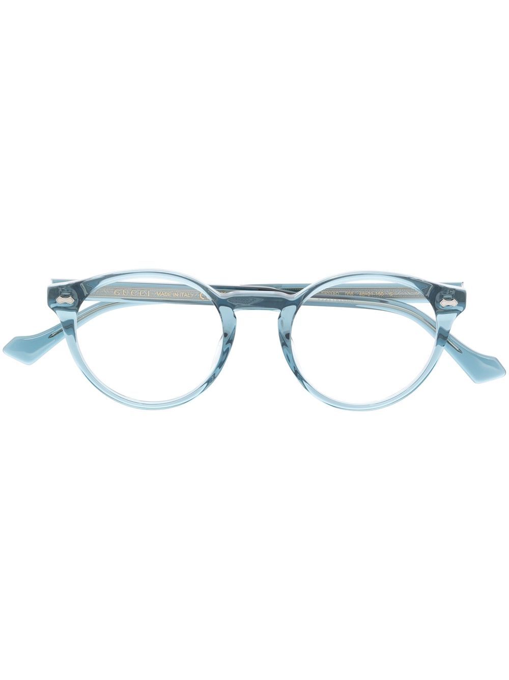 Gucci Eyewear 圆框眼镜 - 蓝色