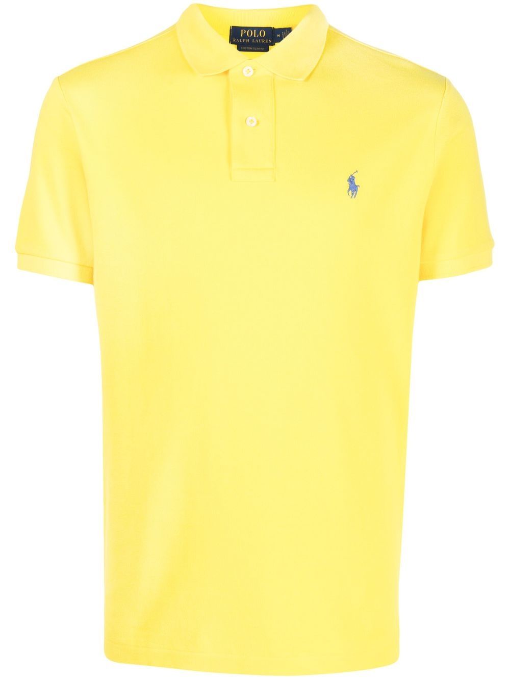 Polo Ralph Lauren logo刺绣短袖polo衫 - 黄色