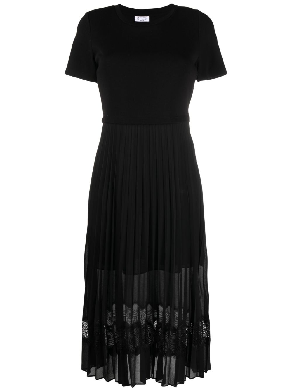 Claudie Pierlot Twist 中长连衣裙 - 黑色