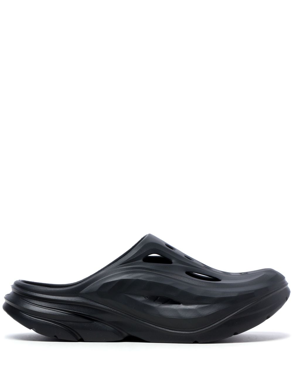 HOKA Ora Recovery 圆头拖鞋 - 黑色