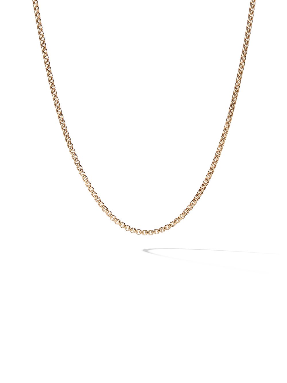 David Yurman 18K黄金 Box Chain 项链 - 金色