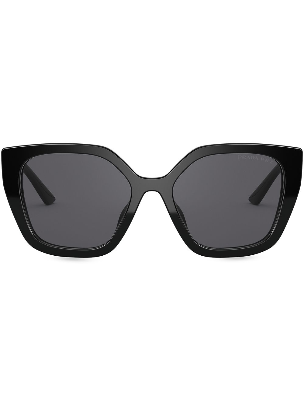 Prada Eyewear 普拉达 超大框太阳眼镜 - 黑色