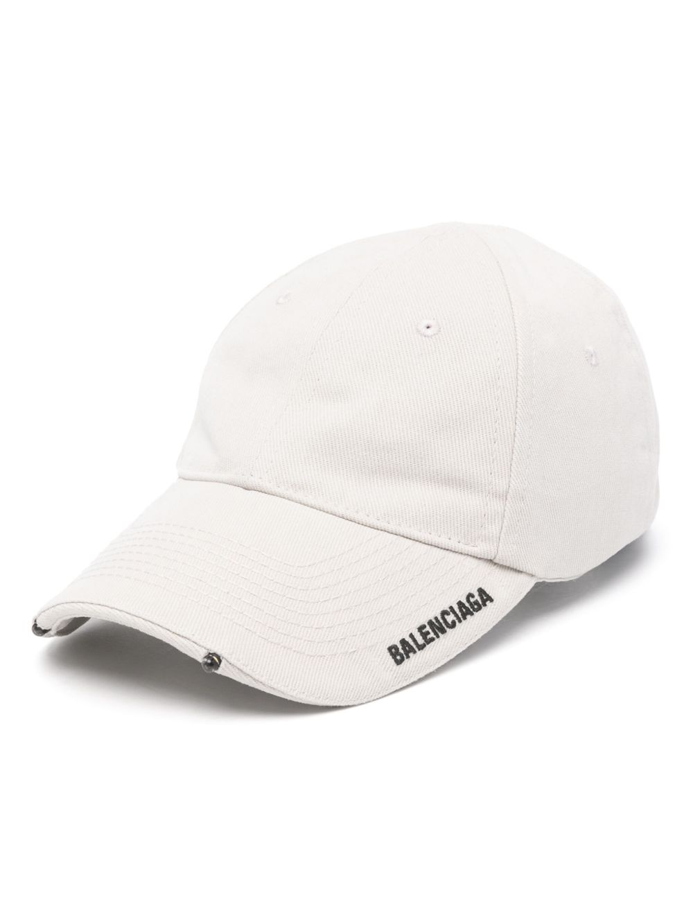 Balenciaga logo刺绣棒球帽 - 中性色