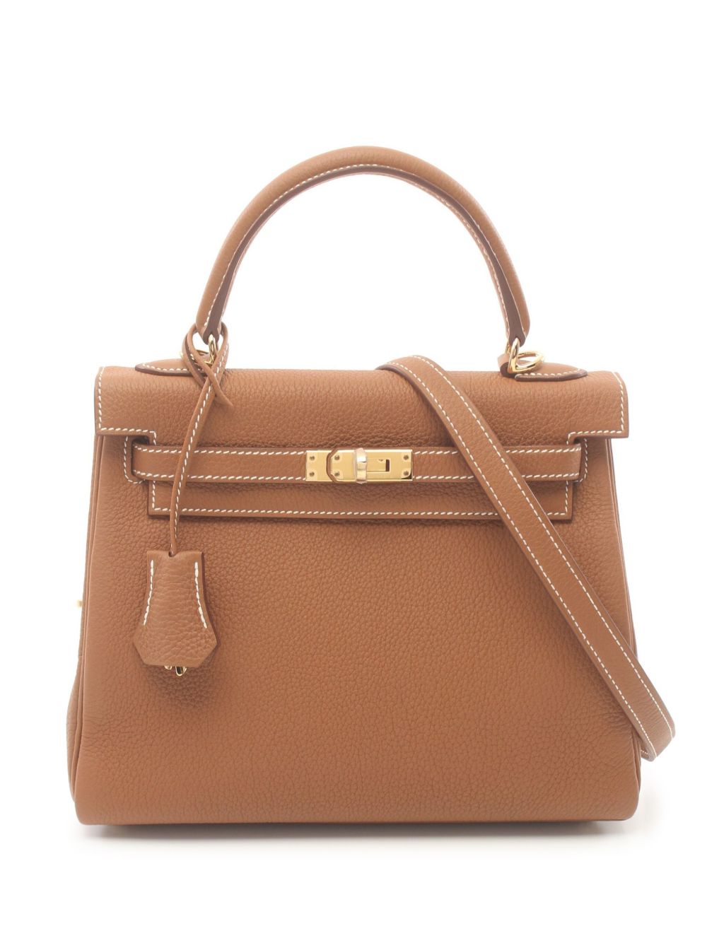 Hermès Pre-Owned Kelly 25 两用手提包（2024年典藏款） - 褐色