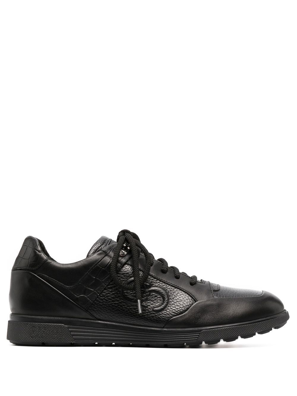 Casadei 经典logo低帮运动鞋 - 黑色