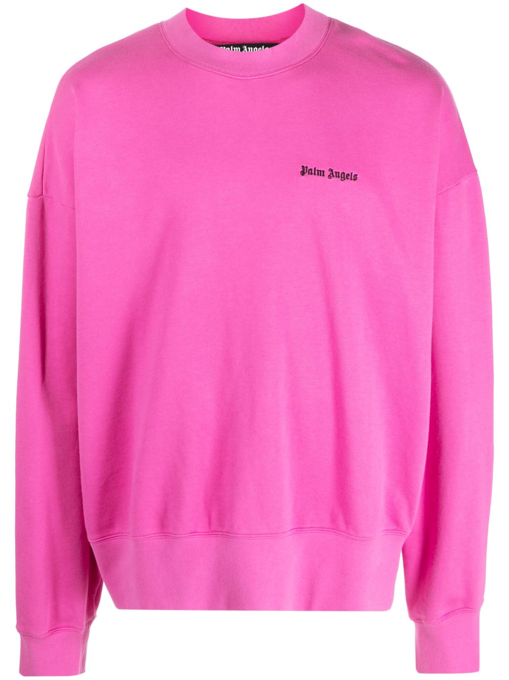 Palm Angels logo刺绣棉卫衣 - 粉色