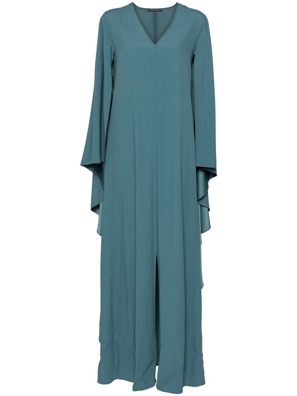 Alberta Ferretti 绉纱长罩衫裙 - 蓝色