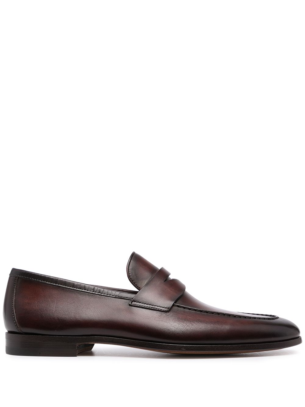 Magnanni 皮质经典乐福鞋 - 褐色