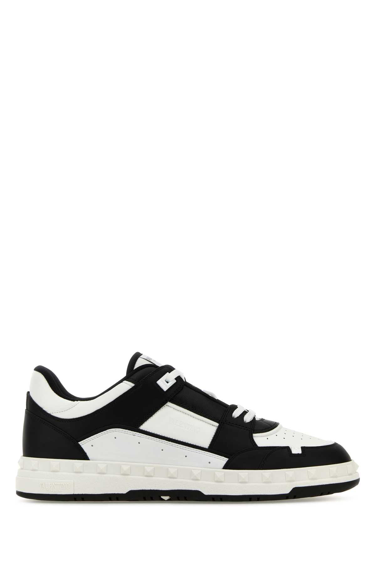 Valentino Garavani 双色皮革 Freedots 运动鞋